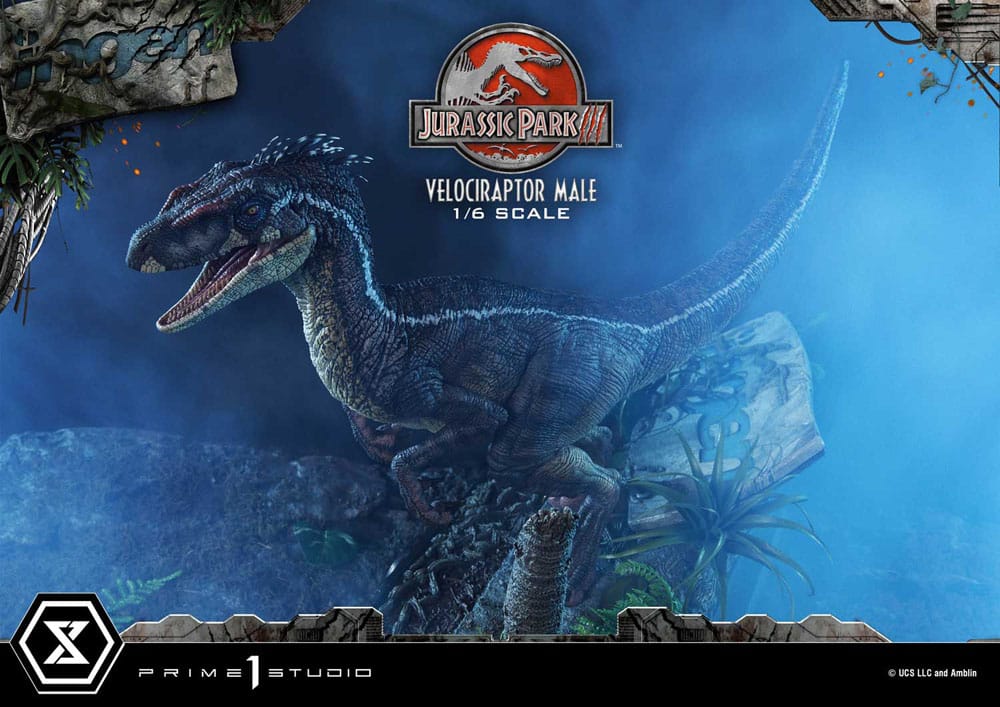 Jurassic Park III statuette Legacy Museum Collection 1/6 Velociraptor Male 40 cm