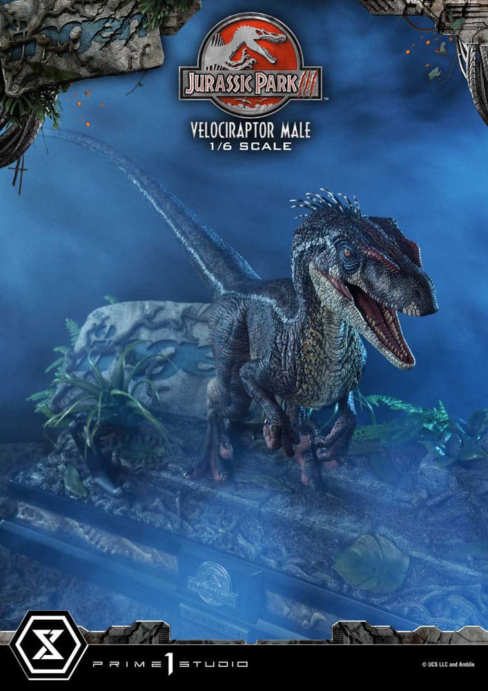 Jurassic Park III statuette Legacy Museum Collection 1/6 Velociraptor Male 40 cm