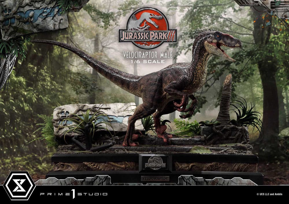 Jurassic Park III statuette Legacy Museum Collection 1/6 Velociraptor Male 40 cm