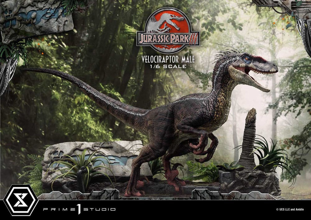 Jurassic Park III statuette Legacy Museum Collection 1/6 Velociraptor Male 40 cm