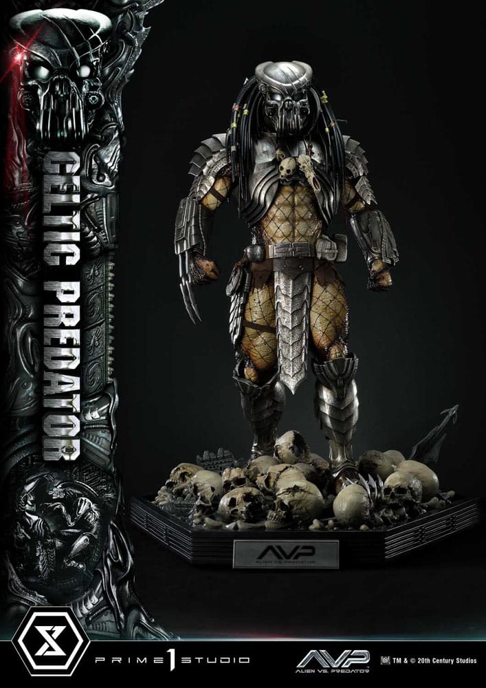 The Alien vs. Predator statuette Museum Masterline Series 1/3 Celtic Predator 95 cm
