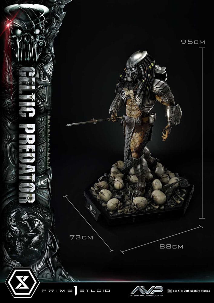 The Alien vs. Predator statuette Museum Masterline Series 1/3 Celtic Predator 95 cm