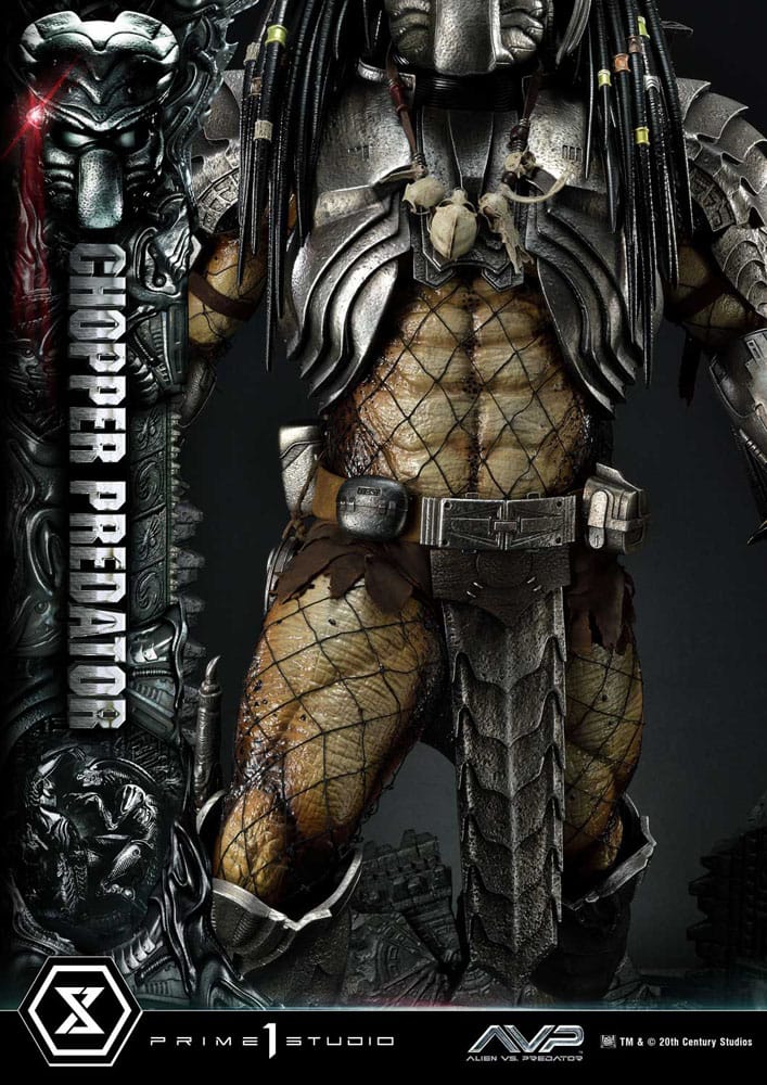The Alien vs. Predator statuette Museum Masterline Series 1/3 Chopper Predator 103 cm