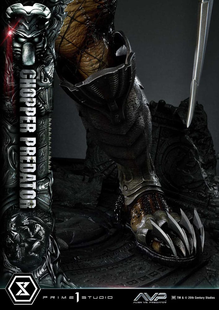 The Alien vs. Predator statuette Museum Masterline Series 1/3 Chopper Predator 103 cm