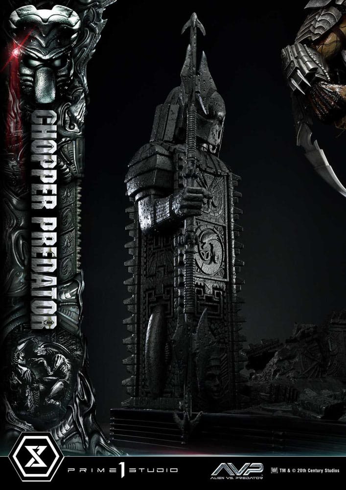 The Alien vs. Predator statuette Museum Masterline Series 1/3 Chopper Predator 103 cm