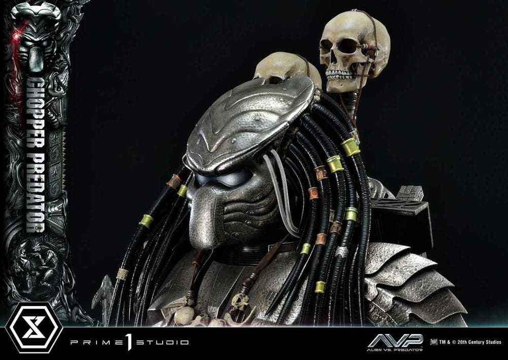 The Alien vs. Predator statuette Museum Masterline Series 1/3 Chopper Predator 103 cm