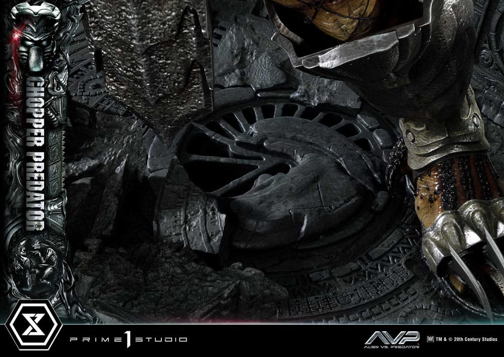 The Alien vs. Predator statuette Museum Masterline Series 1/3 Chopper Predator 103 cm