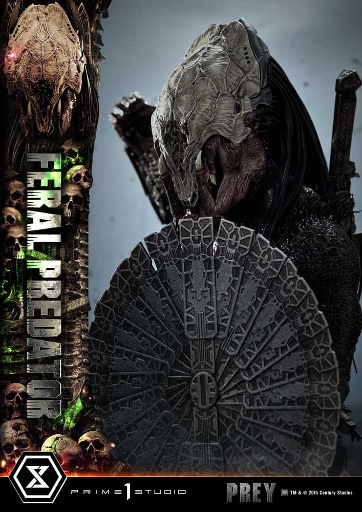 Prey (Movie) statuette Museum Masterline Series 1/3 Feral Predator 89 cm