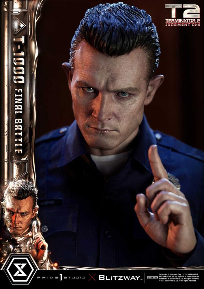 Terminator 2 statuette Museum Masterline Series 1/3 T-1000 Final Battle 73 cm