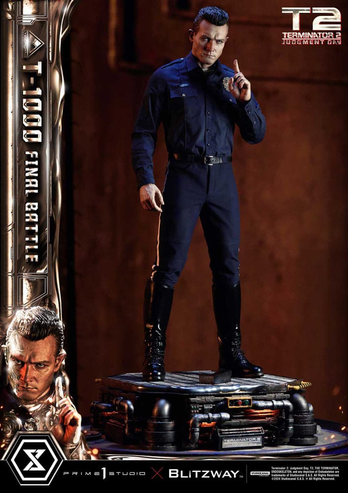 Terminator 2 statuette Museum Masterline Series 1/3 T-1000 Final Battle 73 cm