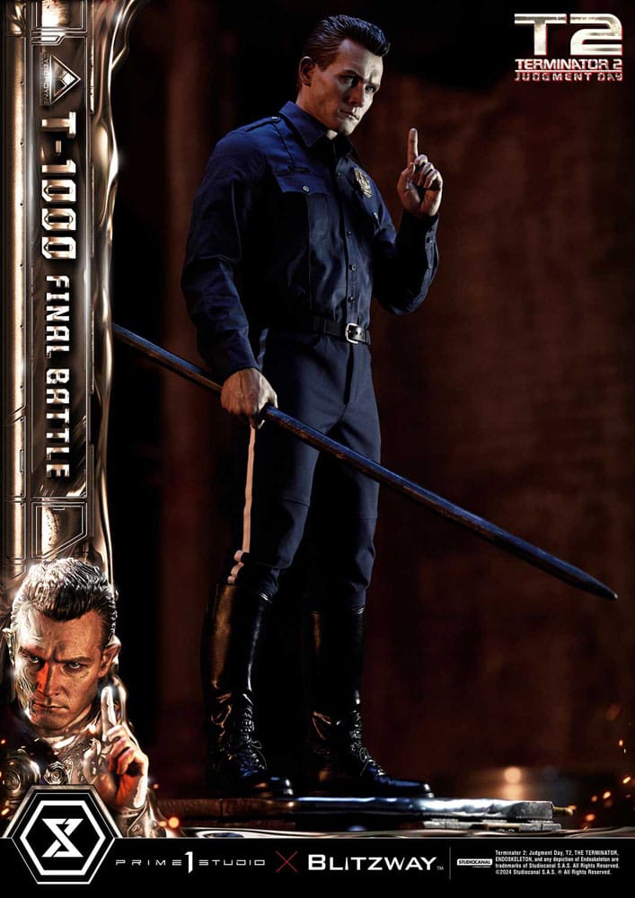 Terminator 2 statuette Museum Masterline Series 1/3 T-1000 Final Battle 73 cm