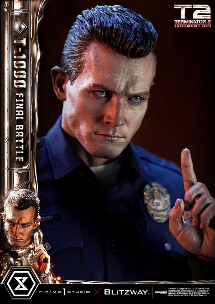 Terminator 2 statuette Museum Masterline Series 1/3 T-1000 Final Battle 73 cm