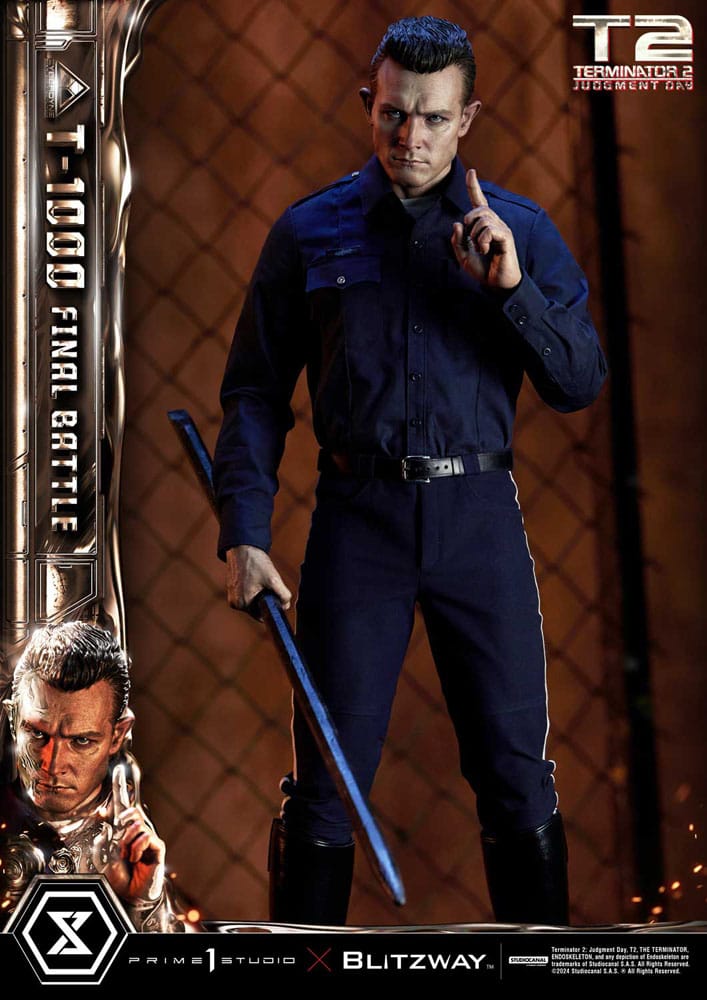 Terminator 2 statuette Museum Masterline Series 1/3 T-1000 Final Battle 73 cm
