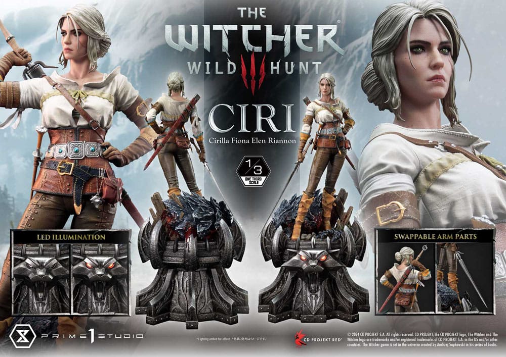 Statuette Masterline du musée The Witcher 3 : Wild Hunt 1/3 Wild Hunt Ciri Fiona Elen Riannon 81 cm