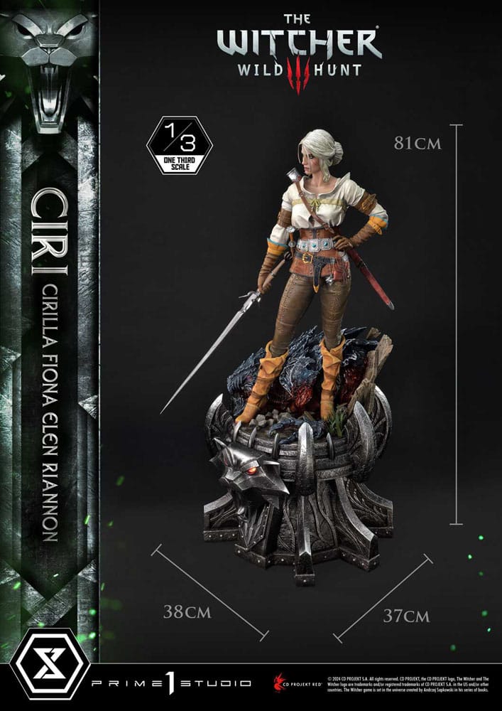 Statuette Masterline du musée The Witcher 3 : Wild Hunt 1/3 Wild Hunt Ciri Fiona Elen Riannon 81 cm