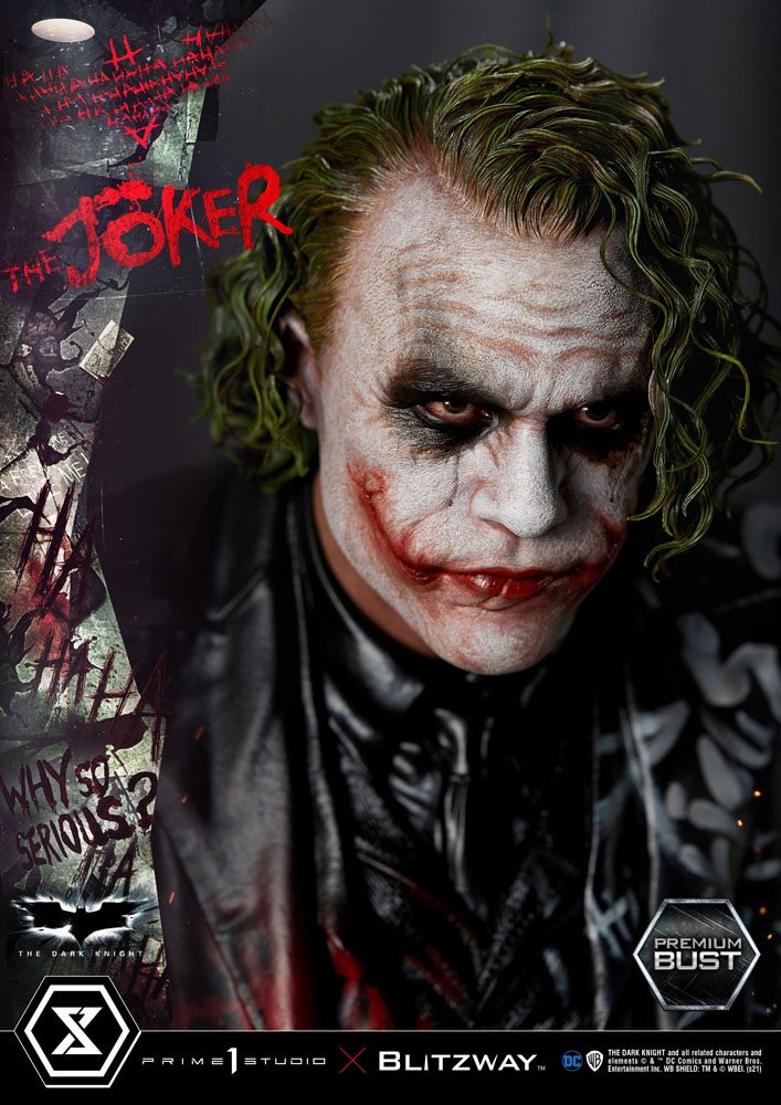 The Dark Knight : Buste Premium The Joker 26 cm