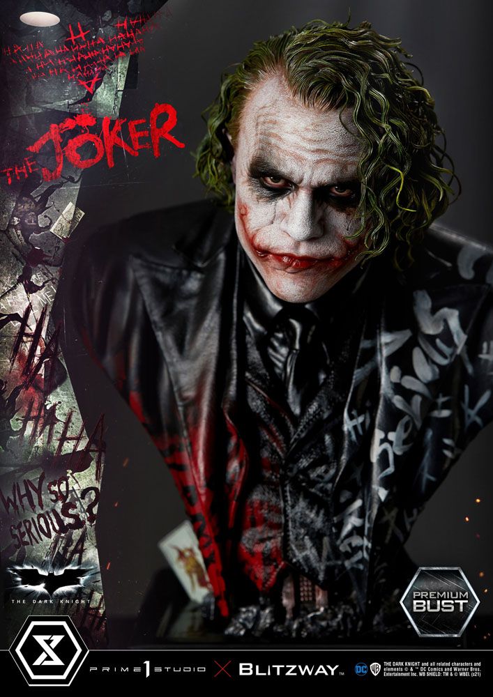 The Dark Knight : Buste Premium The Joker 26 cm