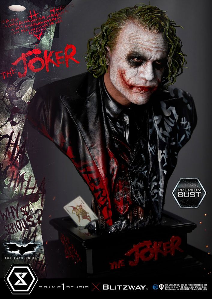 The Dark Knight : Buste Premium The Joker 26 cm