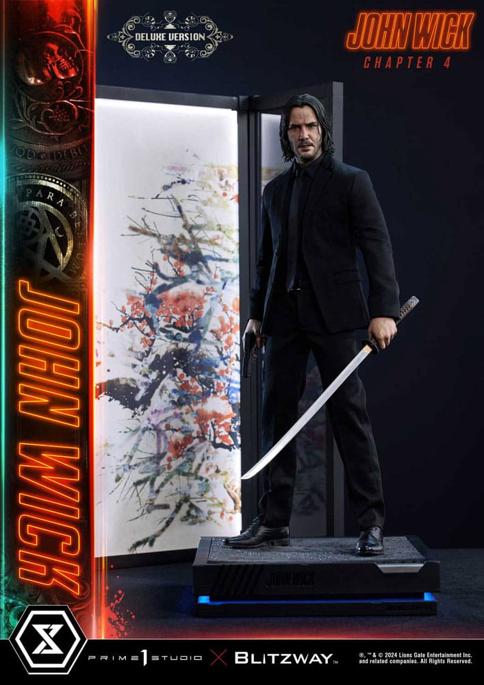 John Wick Chapter 4 statuette Ultimate Premium Masterline Series 1/4 Deluxe Version 54 cm