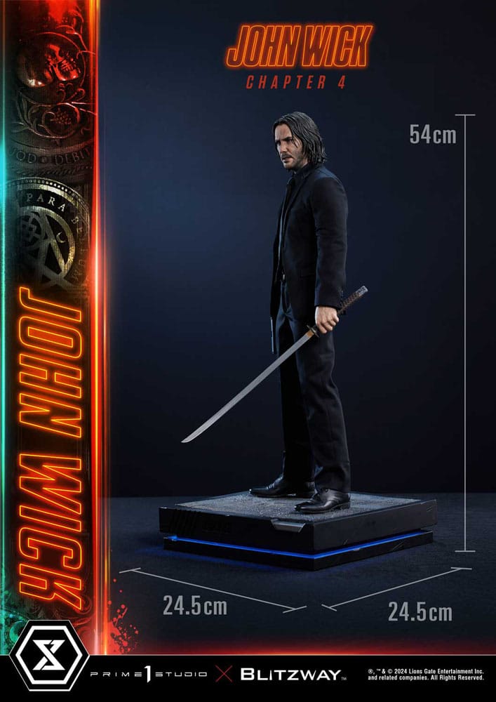 John Wick Chapter 4 statuette Ultimate Premium Masterline Series 1/4 Deluxe Version 54 cm