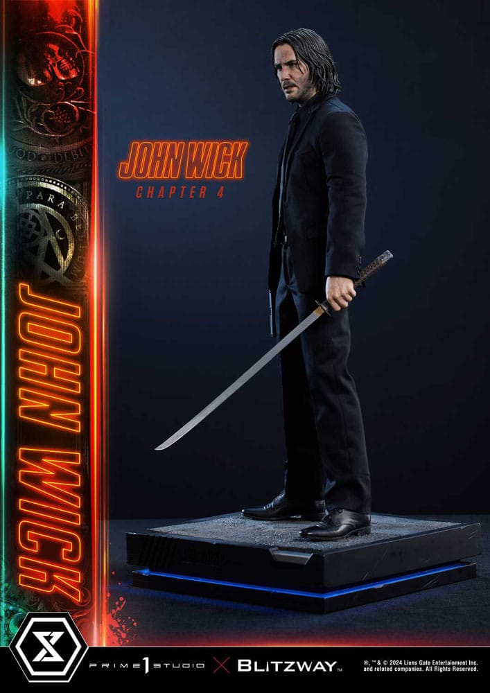 John Wick Chapter 4 statuette Ultimate Premium Masterline Series 1/4 Deluxe Version 54 cm