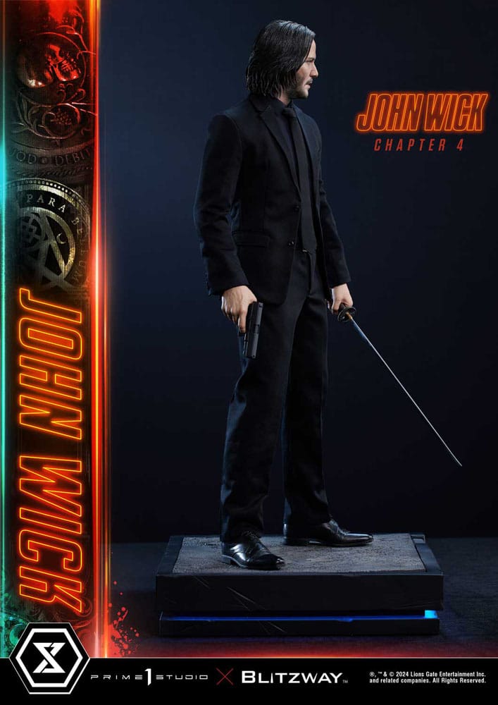 John Wick Chapter 4 statuette Ultimate Premium Masterline Series 1/4 Deluxe Version 54 cm