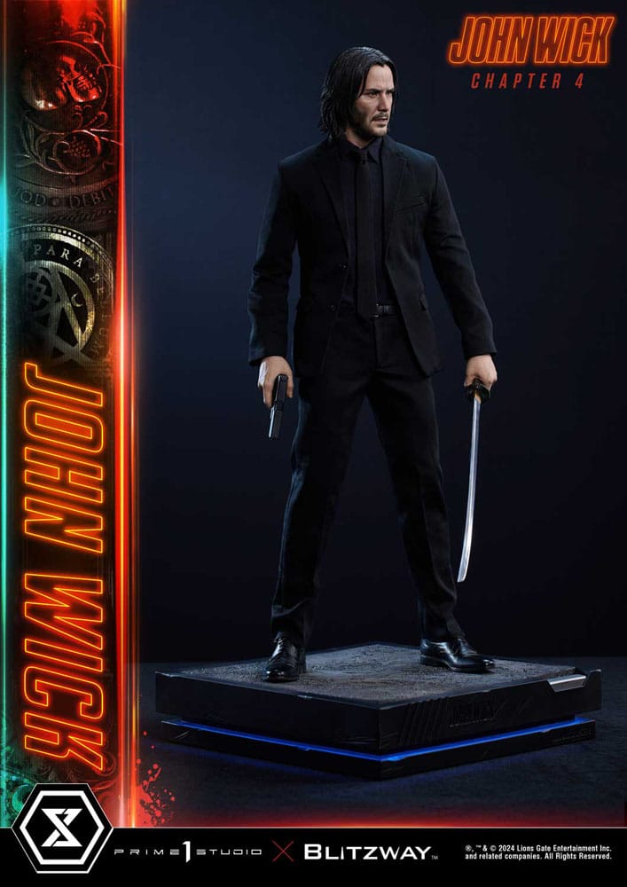 John Wick Chapter 4 statuette Ultimate Premium Masterline Series 1/4 Deluxe Version 54 cm