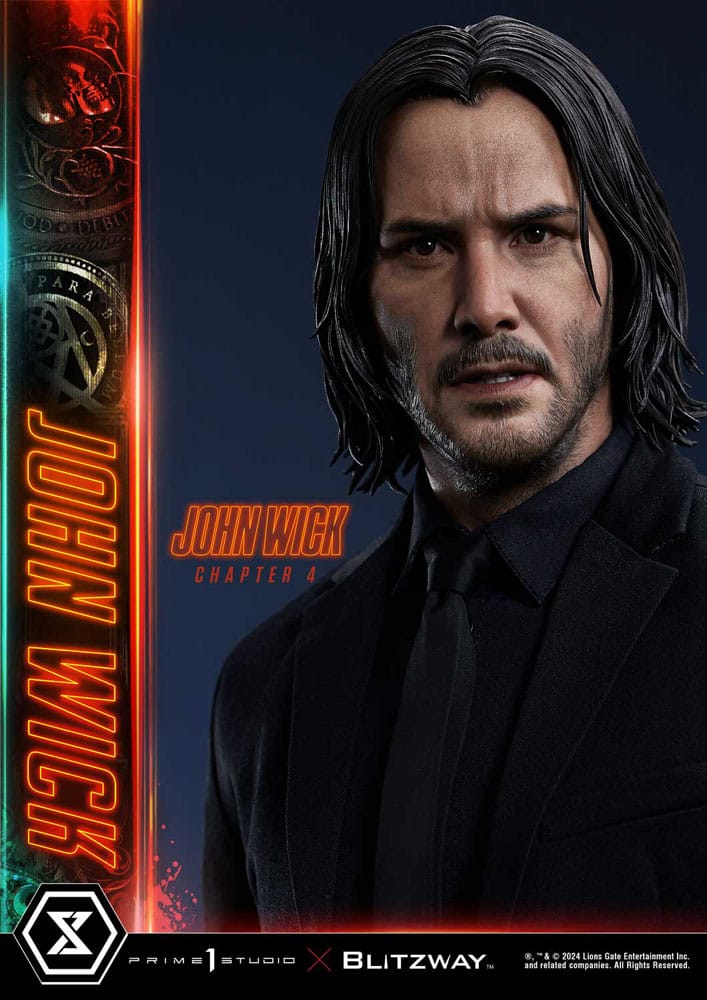 John Wick Chapter 4 statuette Ultimate Premium Masterline Series 1/4 Deluxe Version 54 cm