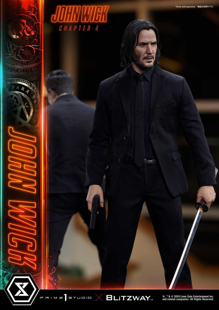 John Wick Chapter 4 statuette Ultimate Premium Masterline Series 1/4 Deluxe Version 54 cm