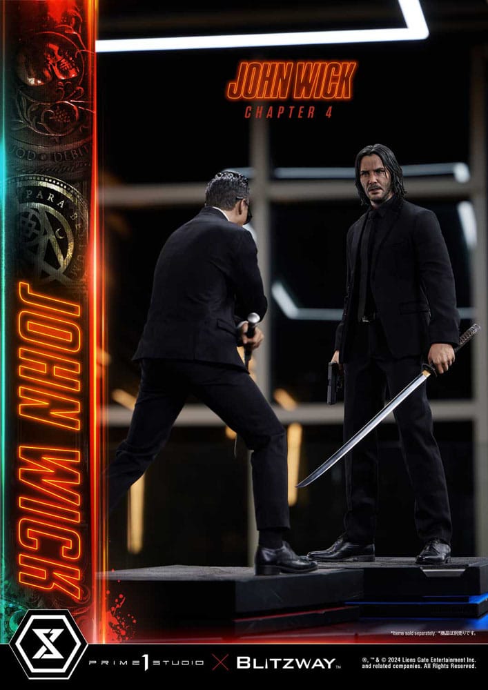 John Wick Chapter 4 statuette Ultimate Premium Masterline Series 1/4 Deluxe Version 54 cm