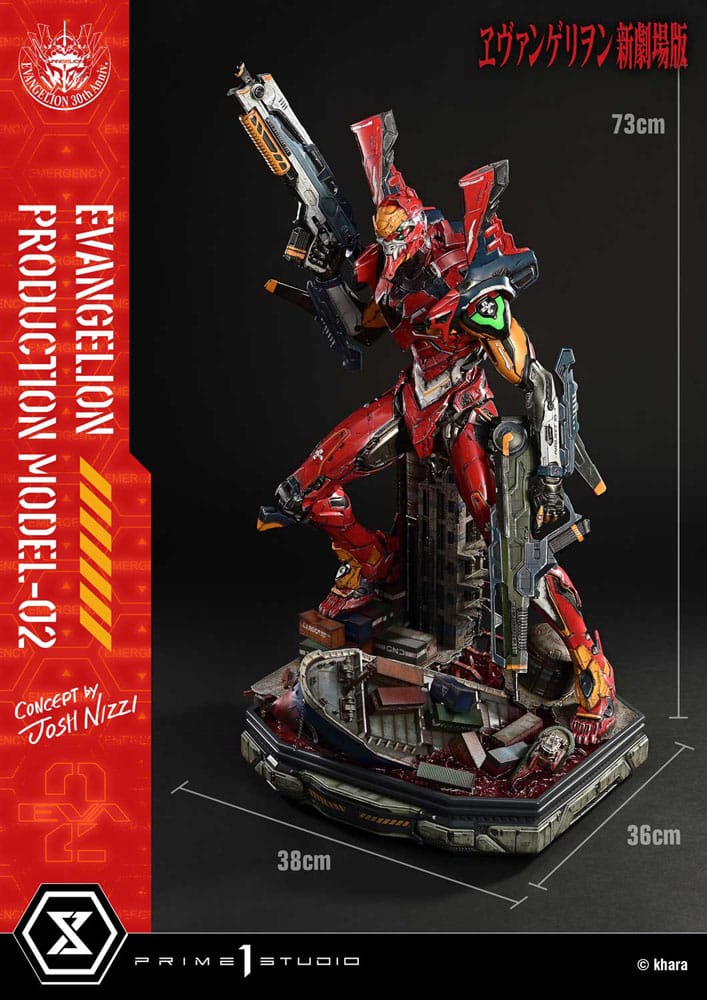 Reconstruction de la statuette Evangelion Ultimate Diorama Masterline Series Evangelion Production Model-02 (Concept par Josh Nizzi) 73 cm