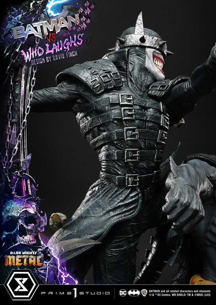 Dark Nights: Metal statuette Ultimate Premium Masterline Series 1/4 Batman VS Batman Who Laughs 67 cm