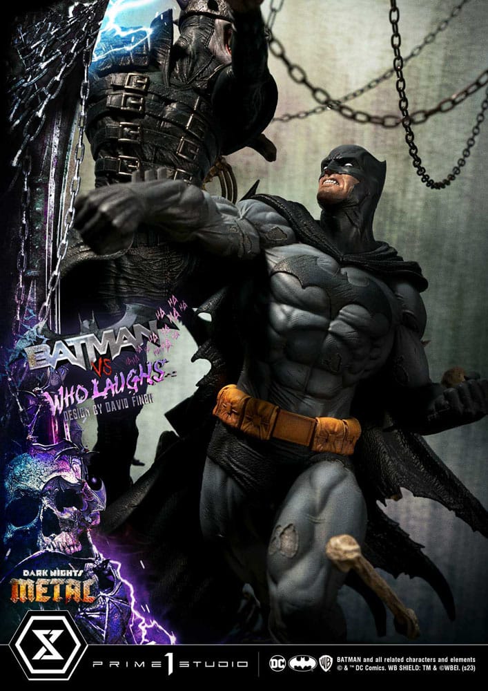 Dark Nights: Metal statuette Ultimate Premium Masterline Series 1/4 Batman VS Batman Who Laughs 67 cm