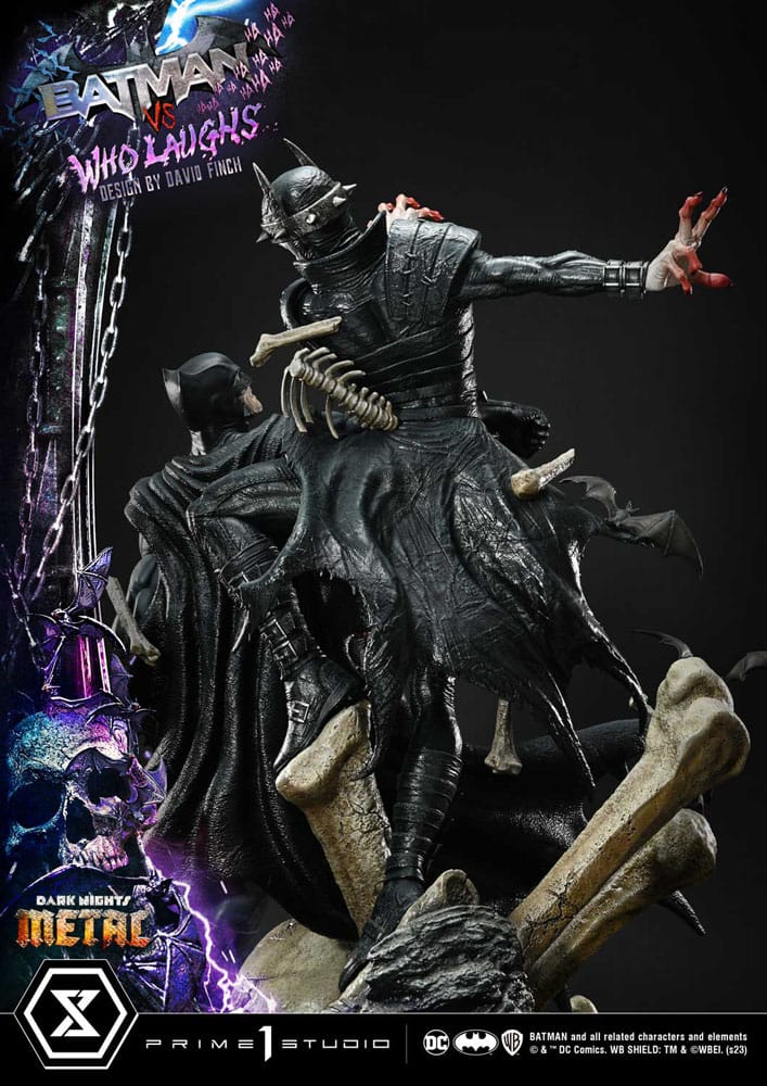 Dark Nights: Metal statuette Ultimate Premium Masterline Series 1/4 Batman VS Batman Who Laughs 67 cm