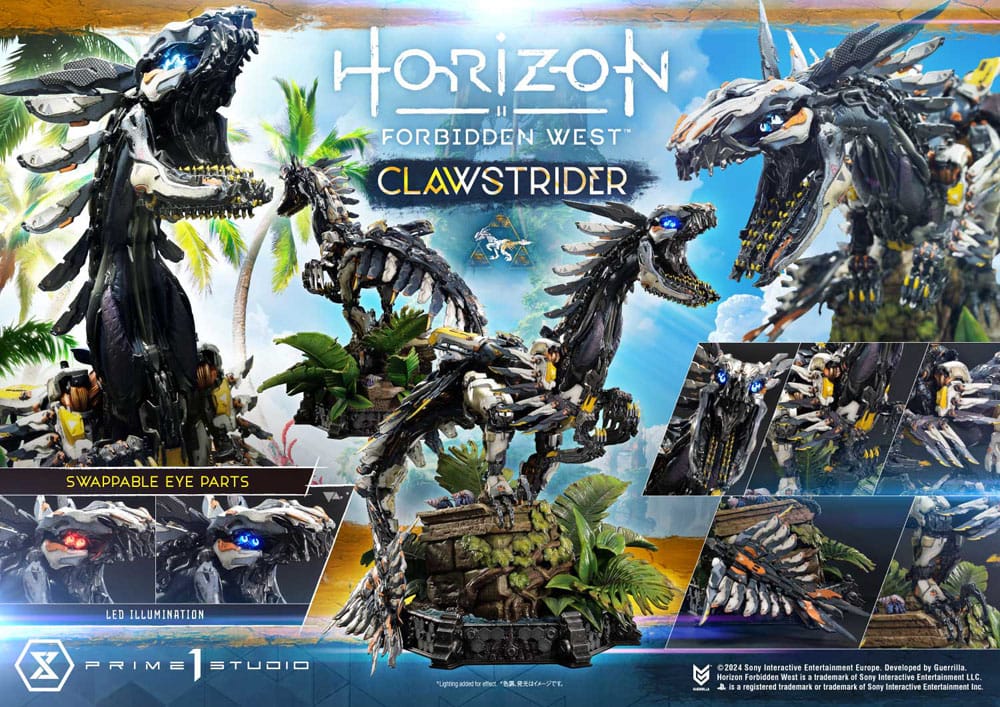 Horizon Forbidden West statuette Ultimate Premium Masterline Series 1/4 Clawstrider 68 cm