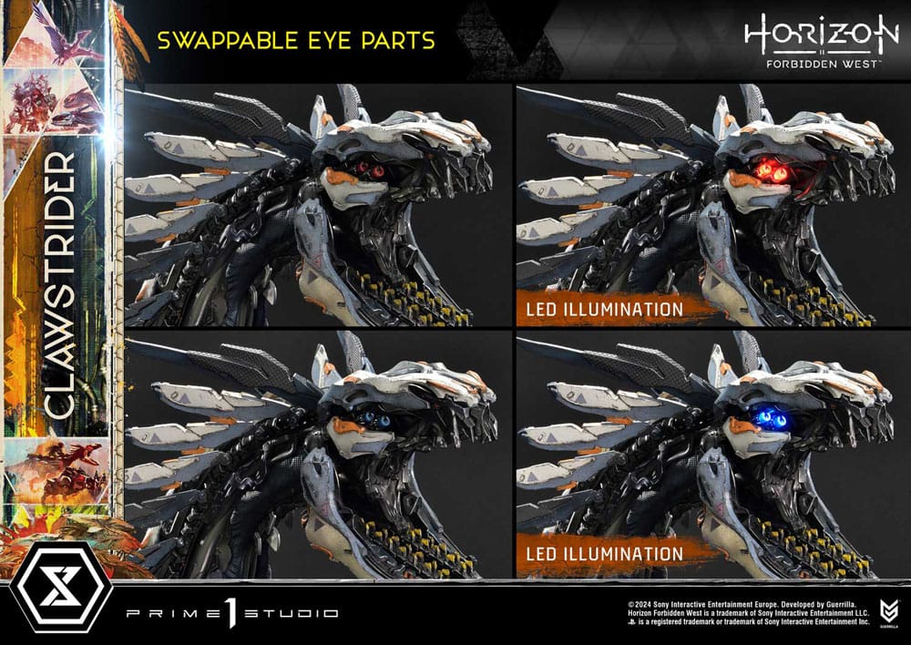 Horizon Forbidden West statuette Ultimate Premium Masterline Series 1/4 Clawstrider 68 cm