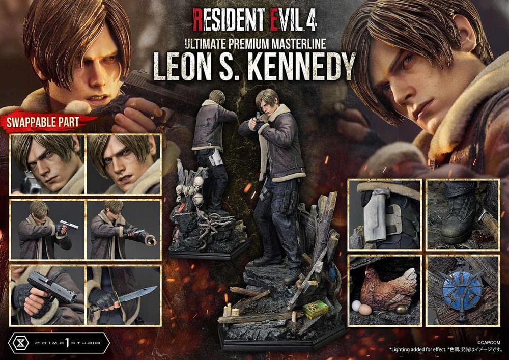 Statuette Resident Evil 4 Ultimate Premium Masterline Series 1/4 Leon S. Kennedy 64 cm