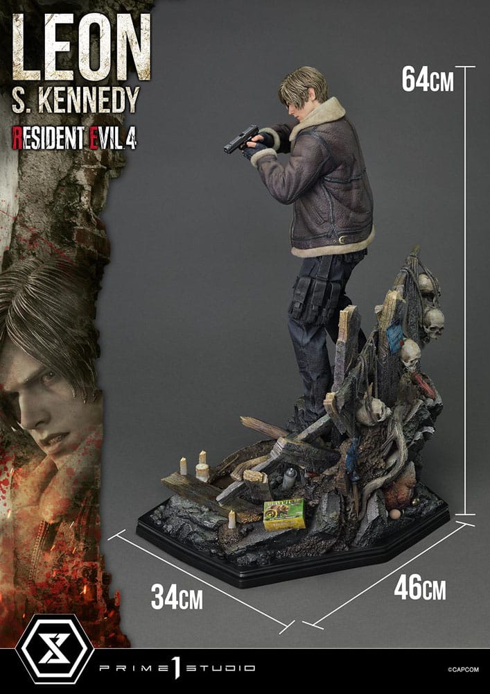 Statuette Resident Evil 4 Ultimate Premium Masterline Series 1/4 Leon S. Kennedy 64 cm