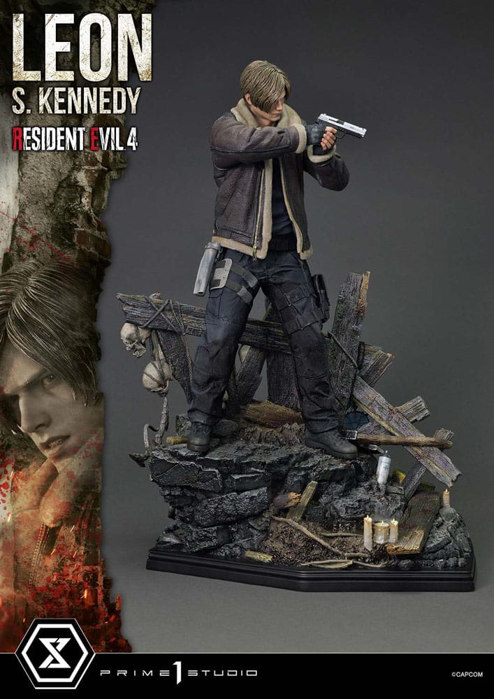 Statuette Resident Evil 4 Ultimate Premium Masterline Series 1/4 Leon S. Kennedy 64 cm