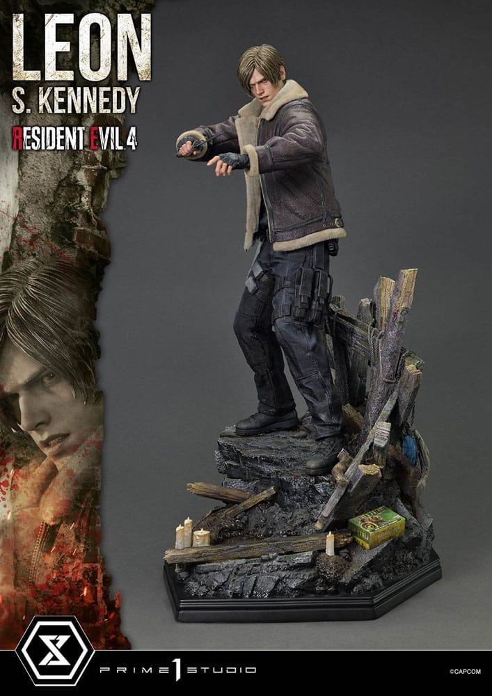 Statuette Resident Evil 4 Ultimate Premium Masterline Series 1/4 Leon S. Kennedy 64 cm
