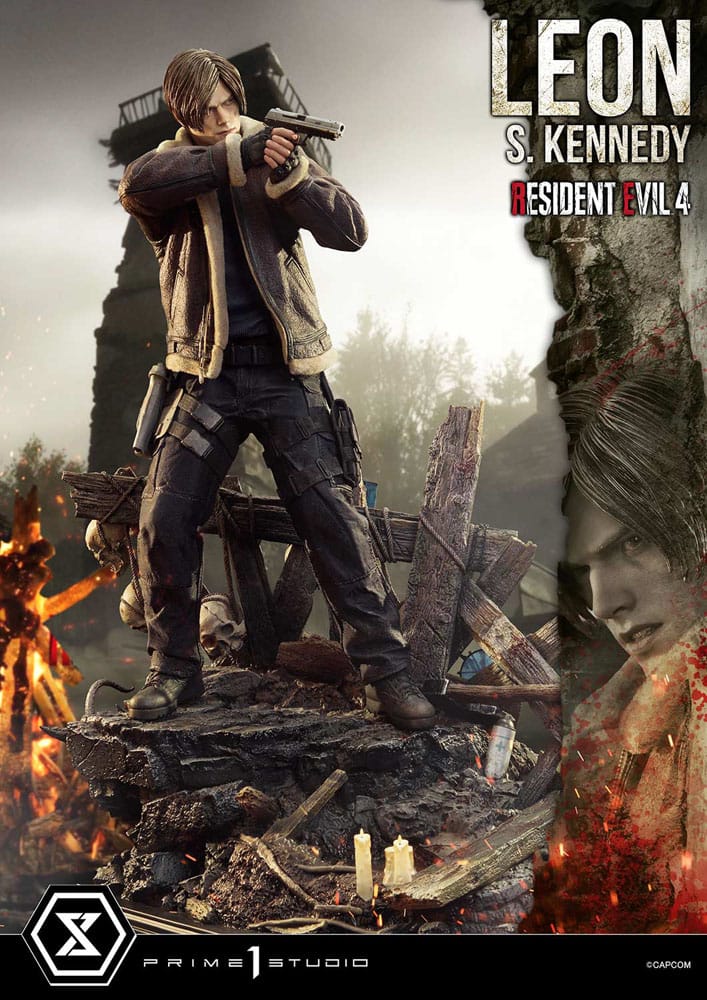 Statuette Resident Evil 4 Ultimate Premium Masterline Series 1/4 Leon S. Kennedy 64 cm