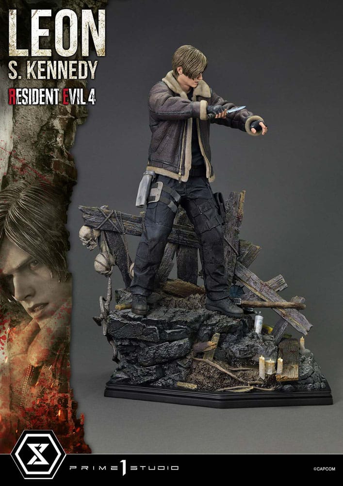 Statuette Resident Evil 4 Ultimate Premium Masterline Series 1/4 Leon S. Kennedy 64 cm