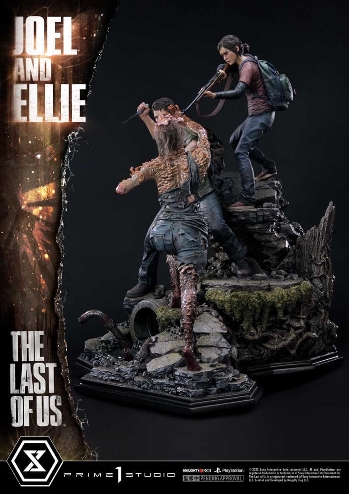 The Last of Us Part I statuette 1/4 Ultimate Premium Masterline Series Joel & Ellie (The Last of Us Part I) 73 cm