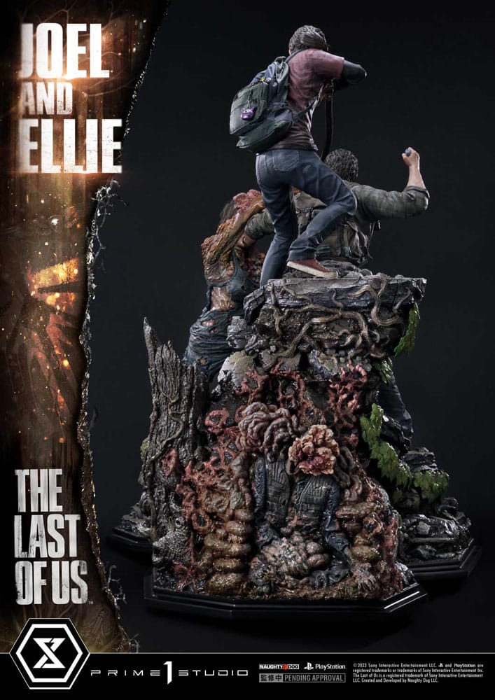 The Last of Us Part I statuette 1/4 Ultimate Premium Masterline Series Joel & Ellie (The Last of Us Part I) 73 cm