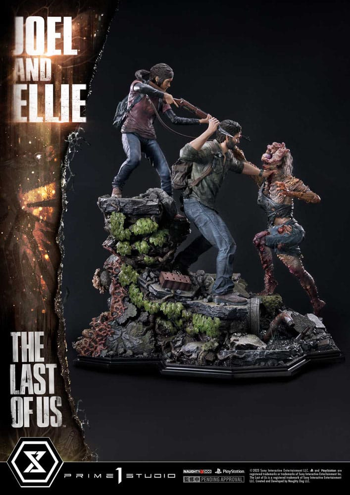 The Last of Us Part I statuette 1/4 Ultimate Premium Masterline Series Joel & Ellie (The Last of Us Part I) 73 cm