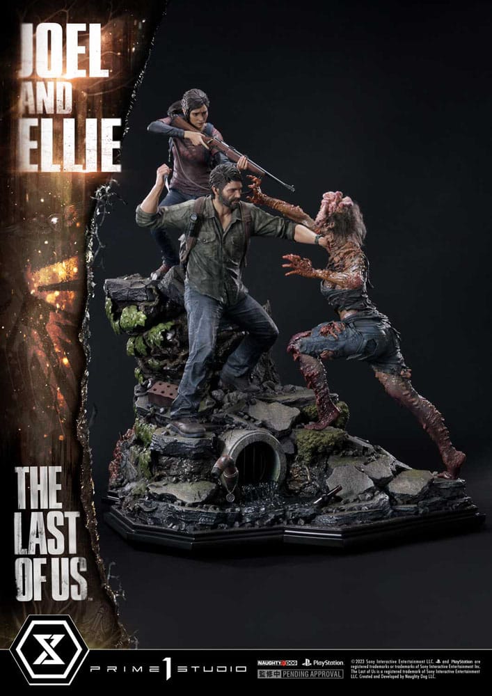 The Last of Us Part I statuette 1/4 Ultimate Premium Masterline Series Joel & Ellie (The Last of Us Part I) 73 cm
