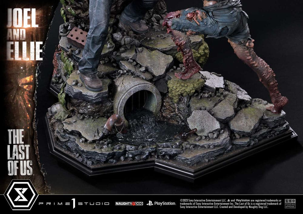 The Last of Us Part I statuette 1/4 Ultimate Premium Masterline Series Joel & Ellie (The Last of Us Part I) 73 cm