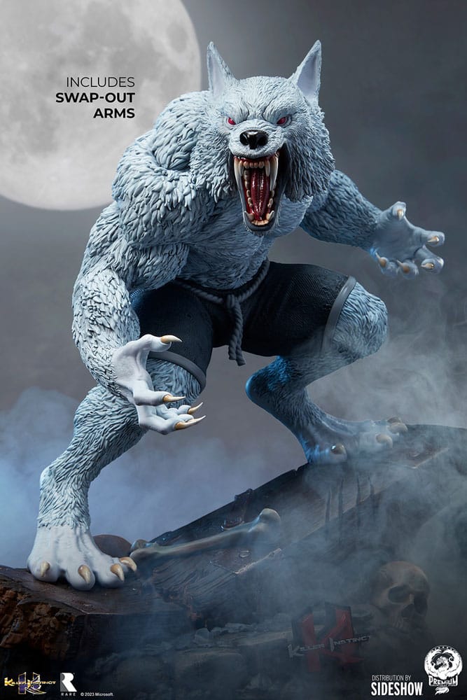 Killer Instinct : Statuette 1/4 Sabrewulf (Blanc, Noir et Bleu) 44 cm