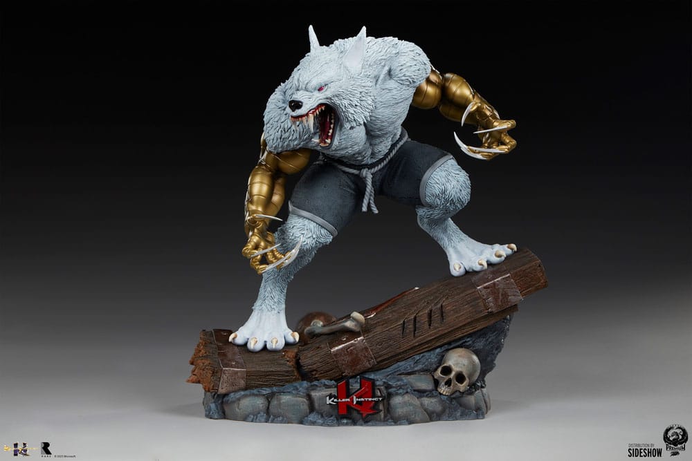 Killer Instinct : Statuette 1/4 Sabrewulf (Blanc, Noir et Bleu) 44 cm