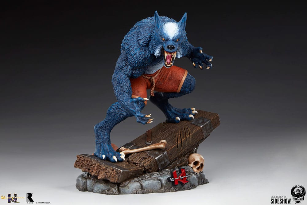 Killer Instinct : Statuette 1/4 Sabrewulf (Blanc, Noir et Bleu) 44 cm